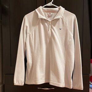 Vineyard Vines Women’s Cream Zip-Up Sweater